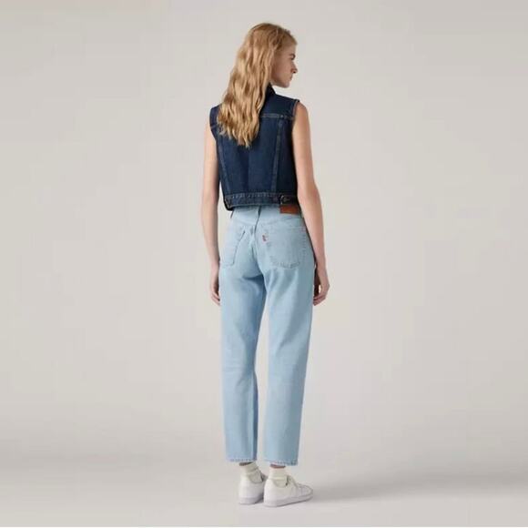 Levi's 501 Original Cropped Women's Jeans size 27 x 26 Ojai Luxor Ra - Picture 3 of 10